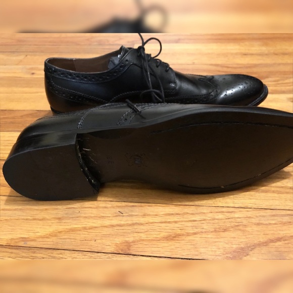 Ashton Grey Cross Style Black Oxfords, 9.5 Mens - Picture 3 of 5